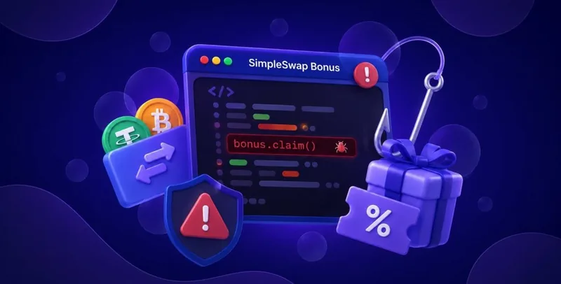 Fake bonus scripts — SimpleSwap Know Scam cover