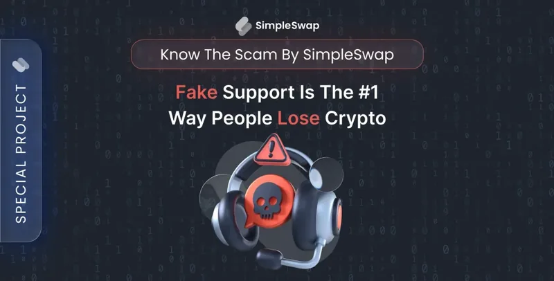 Support impersonators — SimpleSwap Know Scam cover